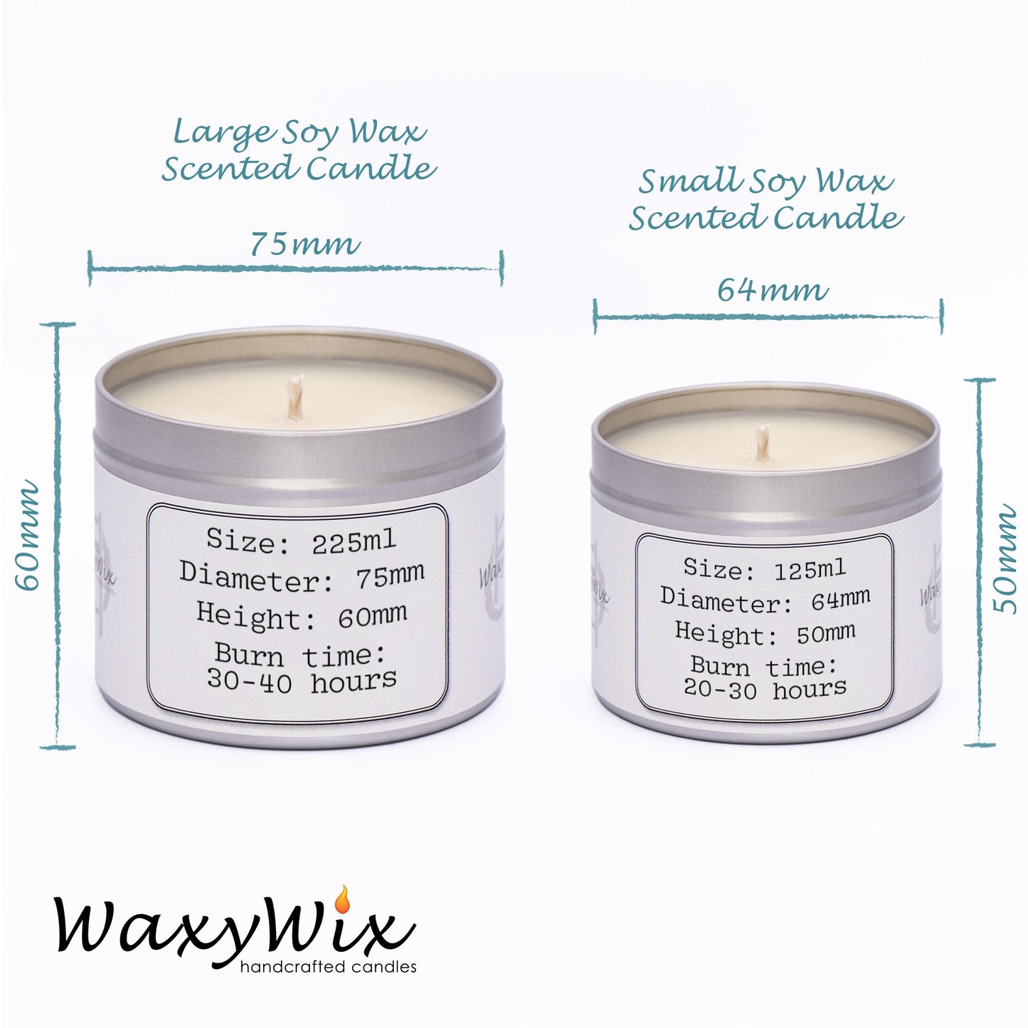 Earl Grey tea scented soy wax candle