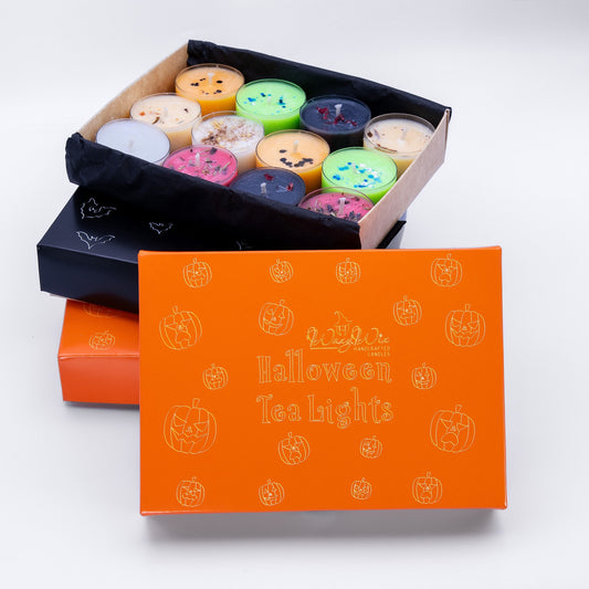 Halloween tea light gift set